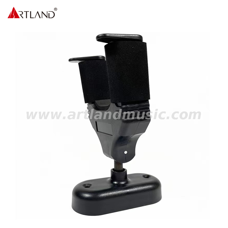 Supporto per gancio con blocco automatico per chitarra acustica ed elettrica, ukulele, basso, banjo e mandolino (AGH-414) 