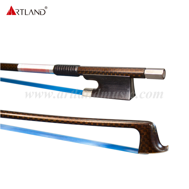 Capelli sintetici per arco per violino, fibra di carbonio colorata, griglia rossa (NB970C)