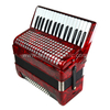 Fisarmonica a piano 32 tasti 48 bassi rossa (AT3248)