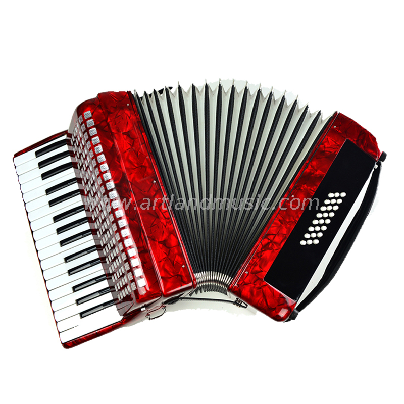 Fisarmonica a piano 32 tasti 24 bassi rossa (AT3224)