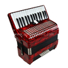 Fisarmonica a piano 30 tasti 48 bassi rossa (AT3048-B) 3 coro