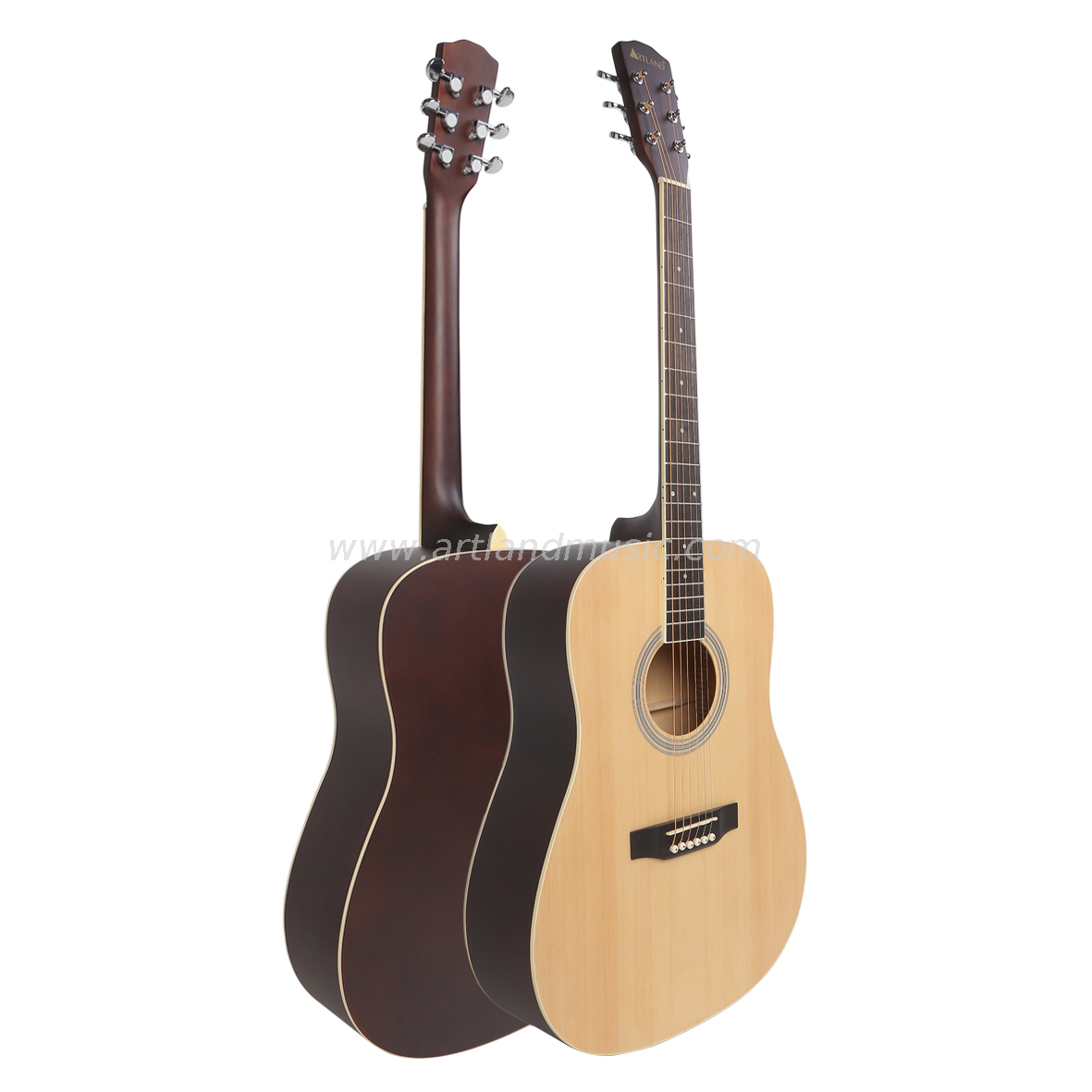 Chitarra acustica con fondo e lati in tiglio con top in abete (AG4111)