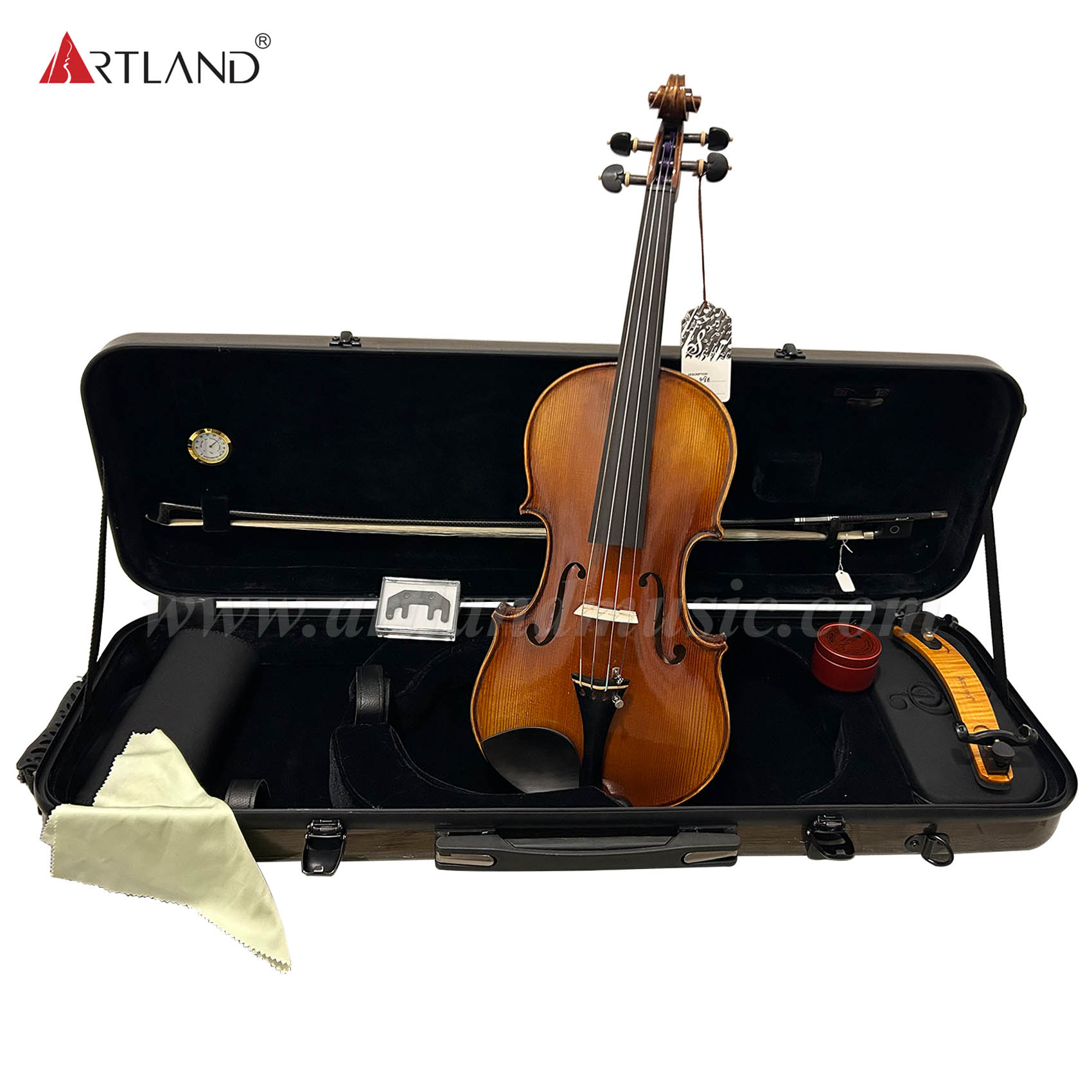 Violino fatto a mano con fondo in un unico pezzo (AVA100S)