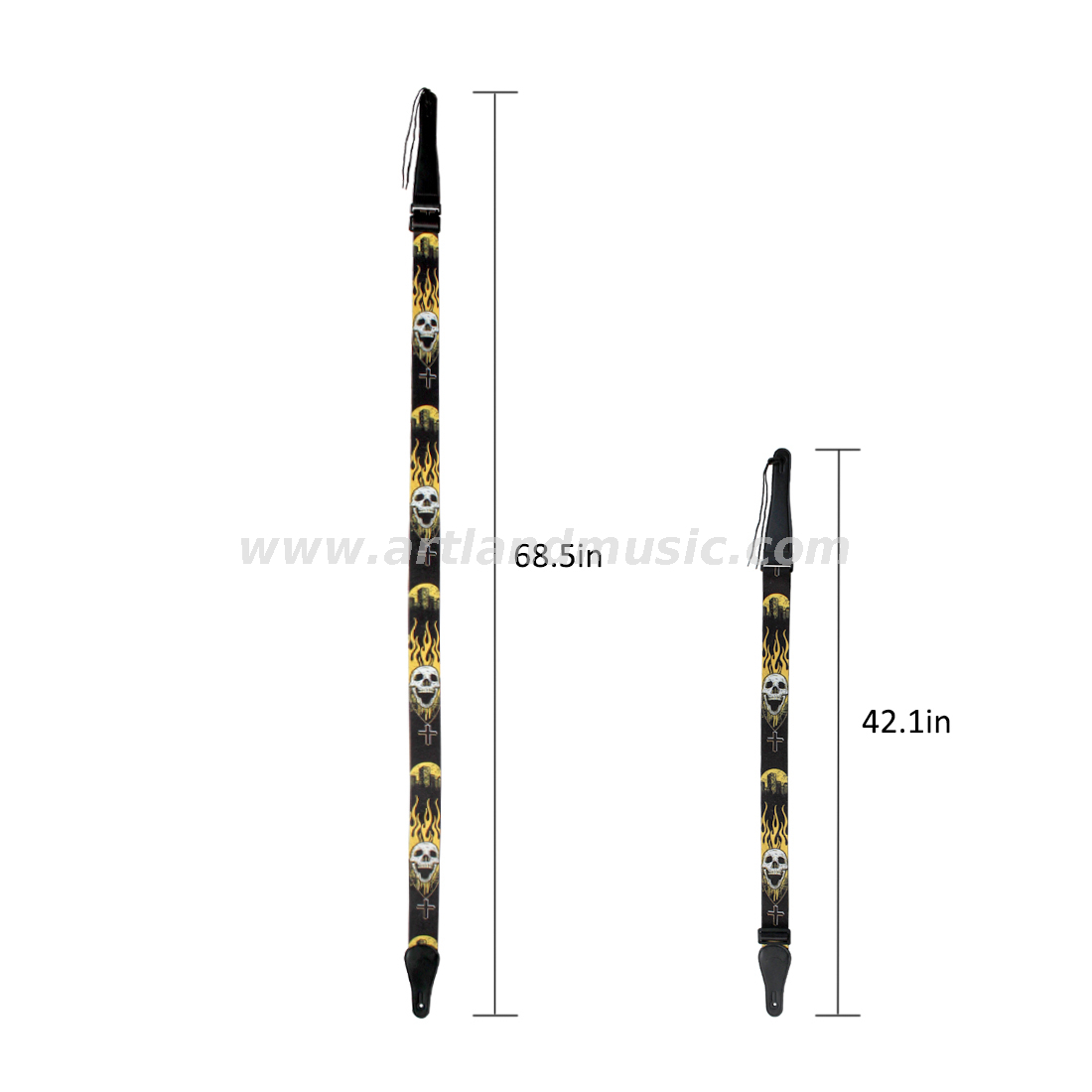 Tracolla per chitarra con tasca porta plettri (GSY01)