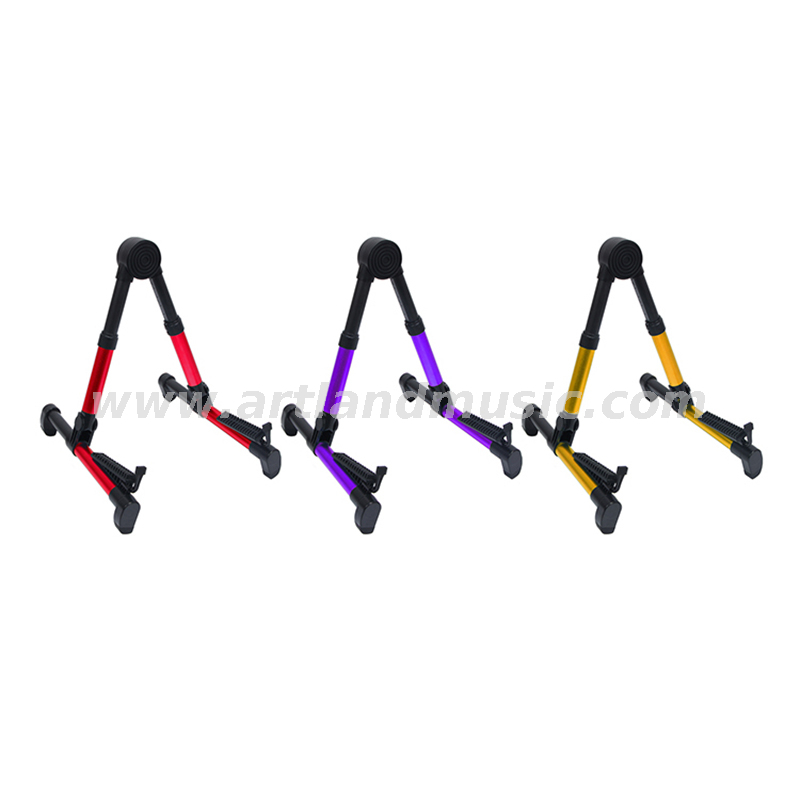 Supporto per chitarra folk pieghevole supporto per chitarra verticale supporto per chitarra pieghevole telescopico（AGS-20）