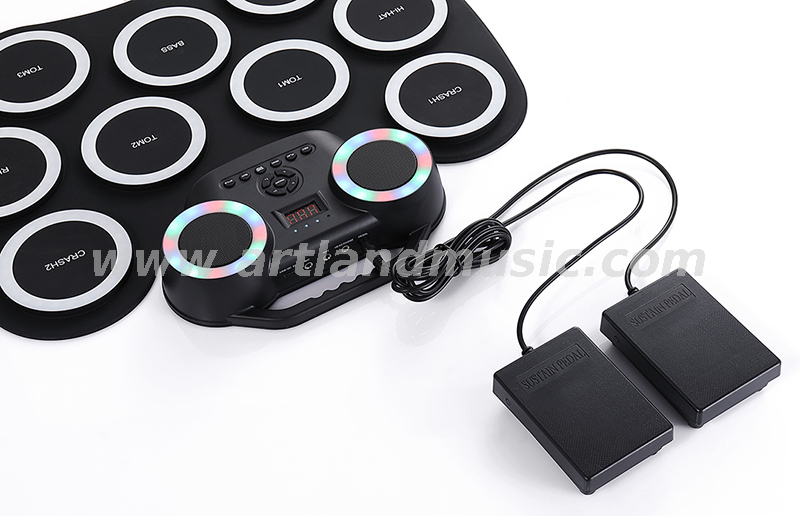 Kit di batteria digitale elettronica pieghevole arrotolabile a mano per percussioni (ADD-601)