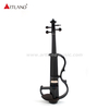 Violino elettrico in tiglio nero con fiocco di colore nero (EV003)