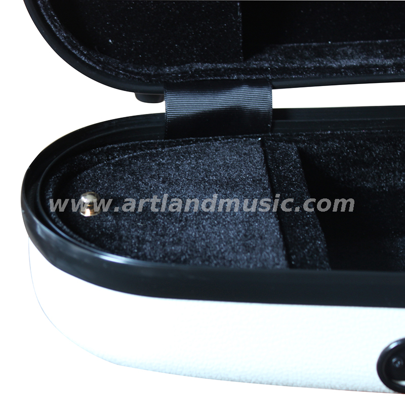 Custodia per violino bianca composita a forma di (SVC003p)