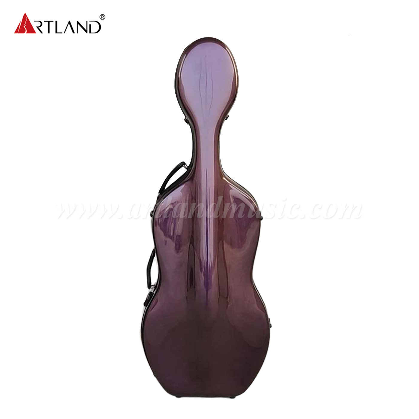 Custodia per violoncello in fibra di carbonio sfumata da blu a viola (CSC602C)