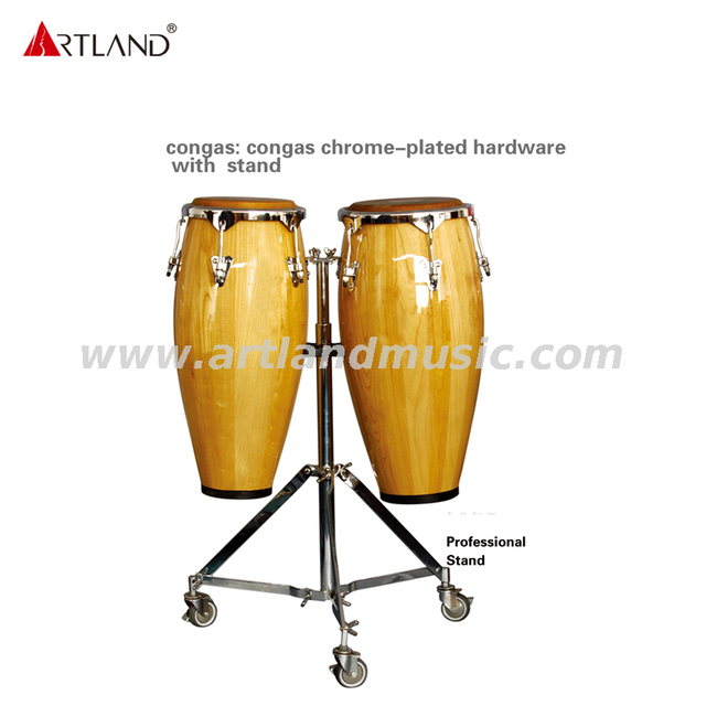 Hardware cromato Congas con supporto