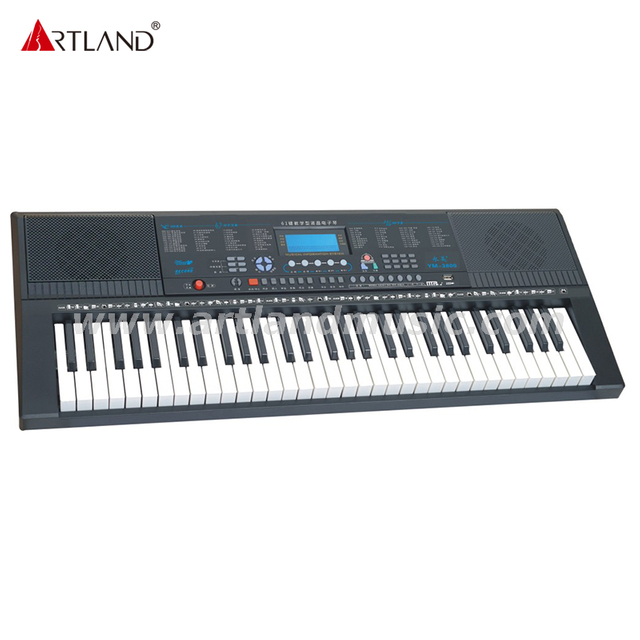 Tastiera elettronica con 61 tasti stile pianoforte/display LCD YM-3800