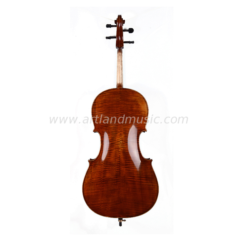 Violoncello fatto a mano con bella fiamma di alta qualità (AC500)