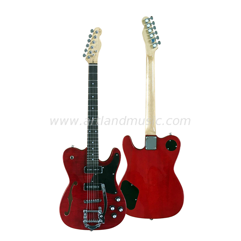 Chitarra elettrica Tele solida fatta a mano all'ingrosso (EG012)