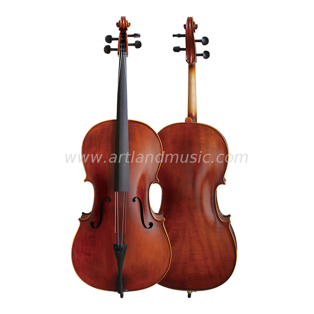 Violoncello Fiammato con Borsa e Archetto-Mc110