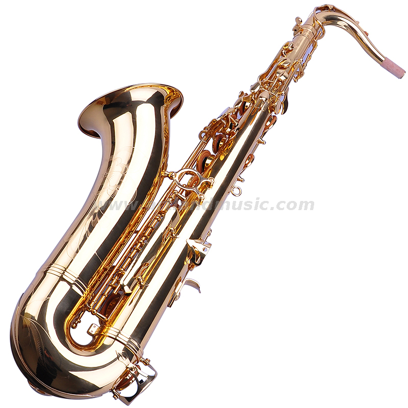 Sassofono tenore professionale con finitura laccata dorata chiave Sib (ATS4506)