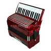 Fisarmonica a piano 32 tasti 24 bassi rossa (AT3224)