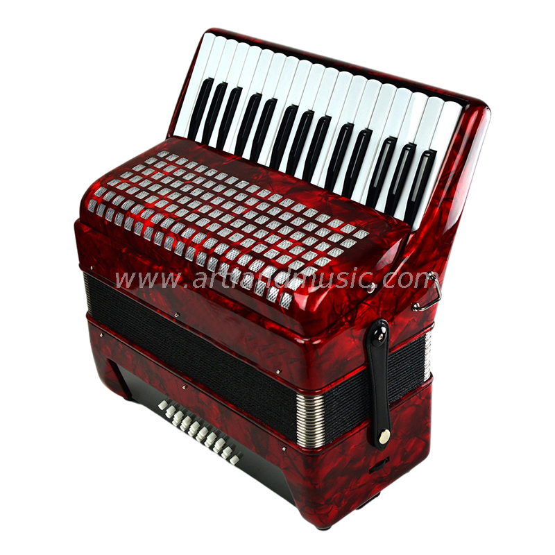 Fisarmonica a piano 32 tasti 24 bassi rossa (AT3224)