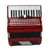 Fisarmonica a piano 30 tasti 48 bassi rossa (AT3048-B) 3 coro