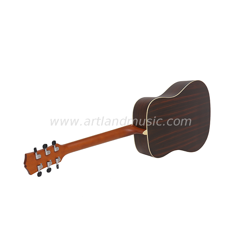 Fornitore di chitarre acustiche Chitarra acustica con fondo e lato in palissandro con top in abete (AG4218)