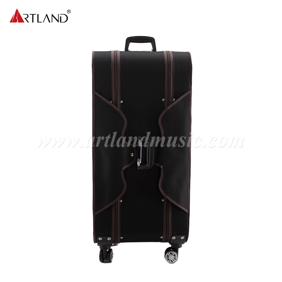 Custodia per violino tipo trolley in compensato rigido per 8 violini con ruote universali (DSV808)
