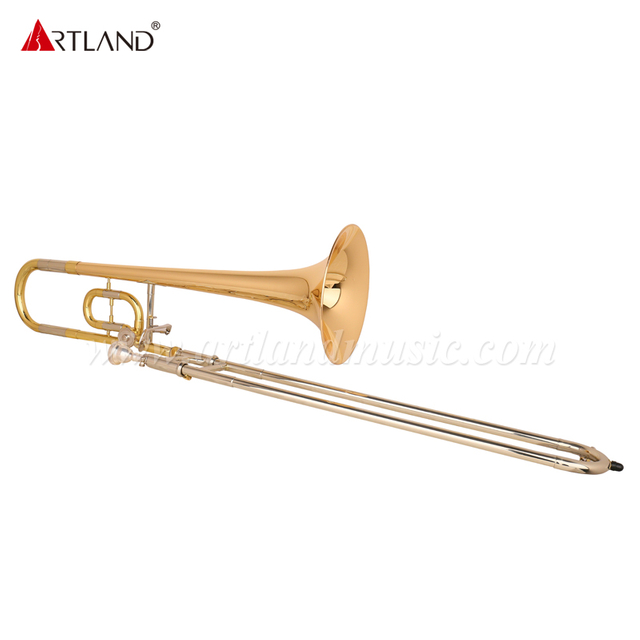 Trombone per bambini do/sib laccato oro (ASL-703)