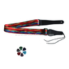 Tracolla per chitarra arcobaleno con tasca portaoggetti (GSW01)