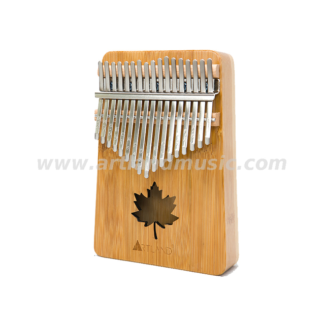 Pianoforte a pollice a 17 tasti Bamboo Kalimba (ATKM-1710) Natura, confortevole