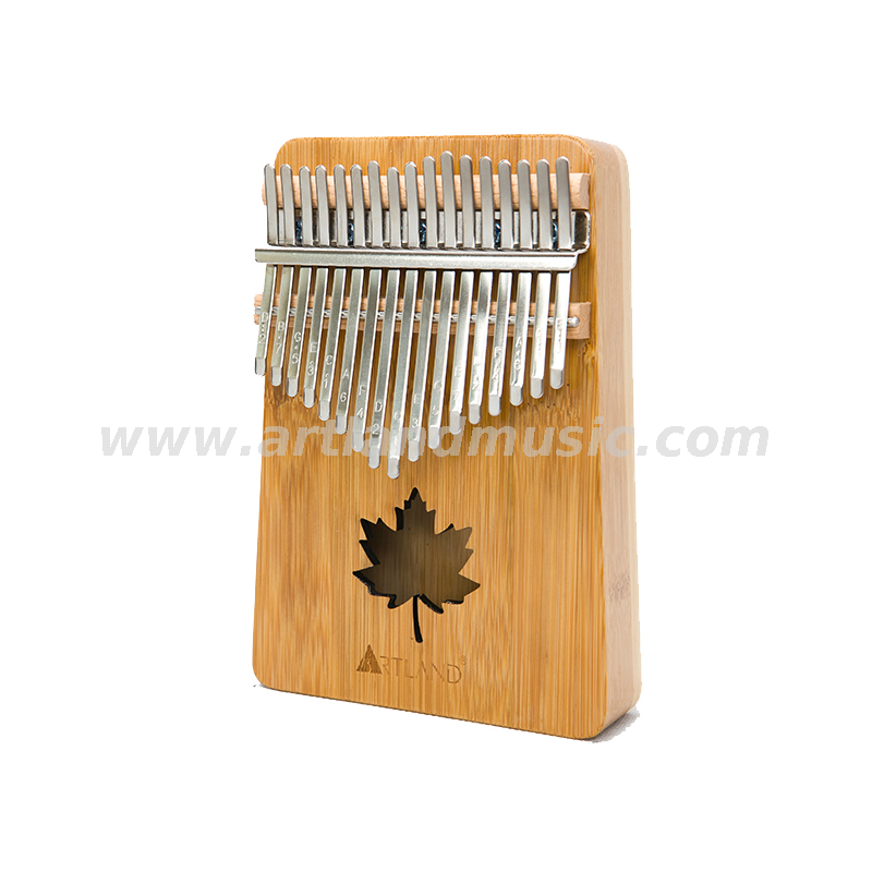 Pianoforte a pollice a 17 tasti Bamboo Kalimba (ATKM-1710) Natura, confortevole