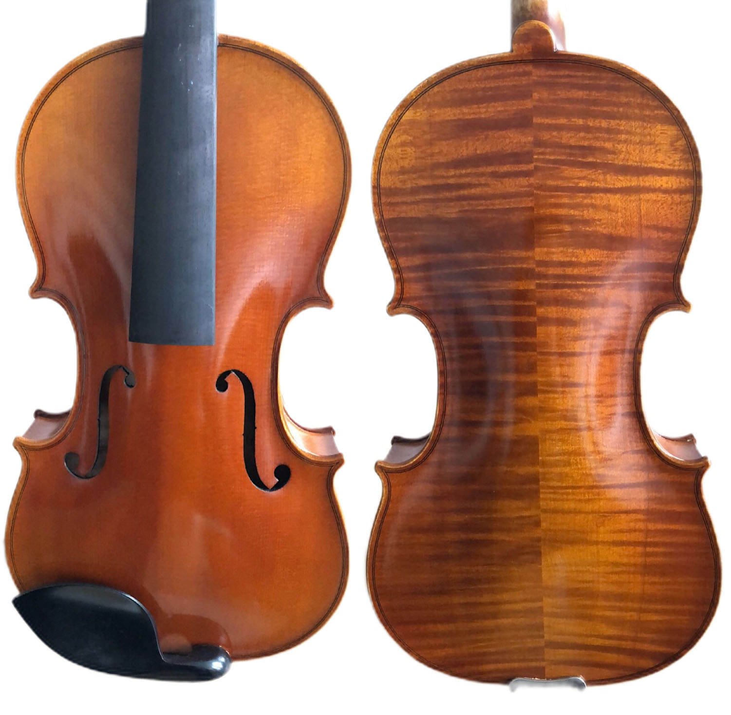 Sono disponibili viola completamente realizzate a mano con raccordo in ebano in diversi colori 
