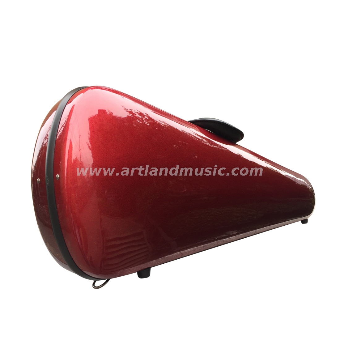 Custodia per violino in fibra di vetro a forma di triangolo (SVC302F) rossa