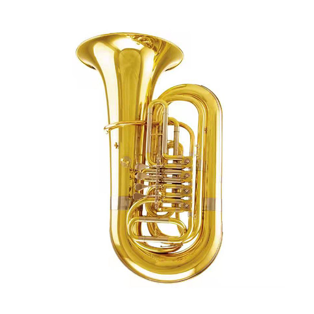 Chiave Tuba laccata dorata di BB con custodia（ATTB210）