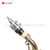 Sassofono soprano curvo laccato oro inciso a mano con chiave in nichel ASS3506D