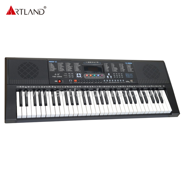 Tastiera elettronica con 61 tasti stile pianoforte/display LED YM-2800
