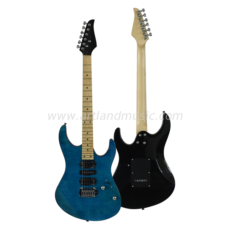 Chitarra elettrica (EG028) Colore laccato lucido blu mare