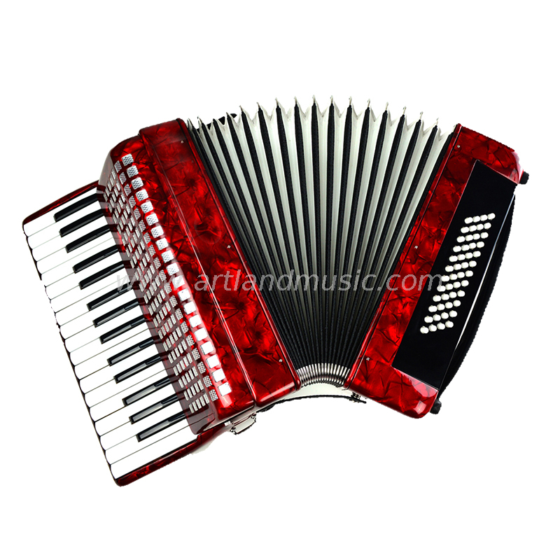 Fisarmonica a piano 32 tasti 48 bassi rossa (AT3248)