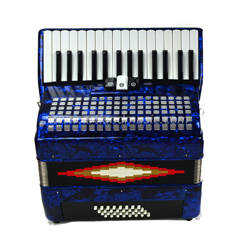 30 tasti 32 bassi fisarmonica a pianoforte blu (AT3032-B) 3 coro