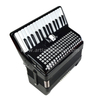 Fisarmonica a piano 30 tasti 24 bassi nera (AT3024-B) 3 cori