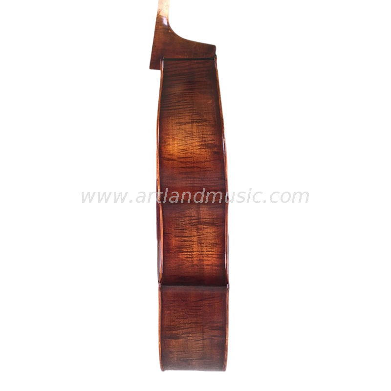 Contrabbasso in legno massello fatto a mano con bella fiamma (HB300)