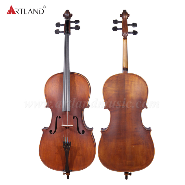 Violoncello massiccio di alta qualità con raccordo in ebano (GC103)